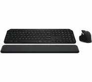 Logitech MX Keys S Combo - Performance Wireless Keyboard and Mouse with Palm