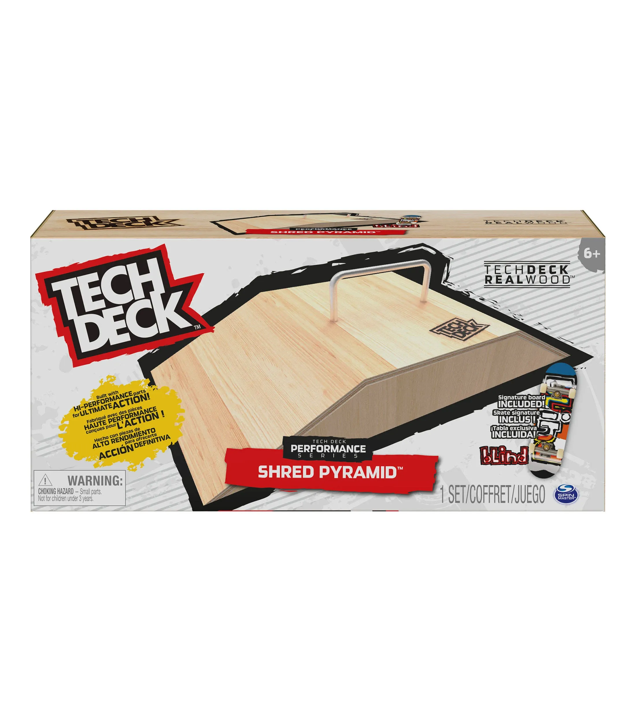 Tech Deck Performance Series, Shred Pyramid Set with Metal Rail