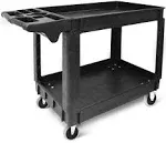 MaxWorks 80855 500-Pound Service Cart with Two Trays 30"x16"