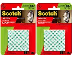 Scotch-Mount Indoor Double-Sided Mounting Squares