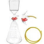 Buchner Funnel Filter Flask Set ，Labora<wbr/>tory High Borosilicate Glass Vacuu