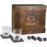 Picnic Time Green Bay Packers Whiskey Box Gift Set