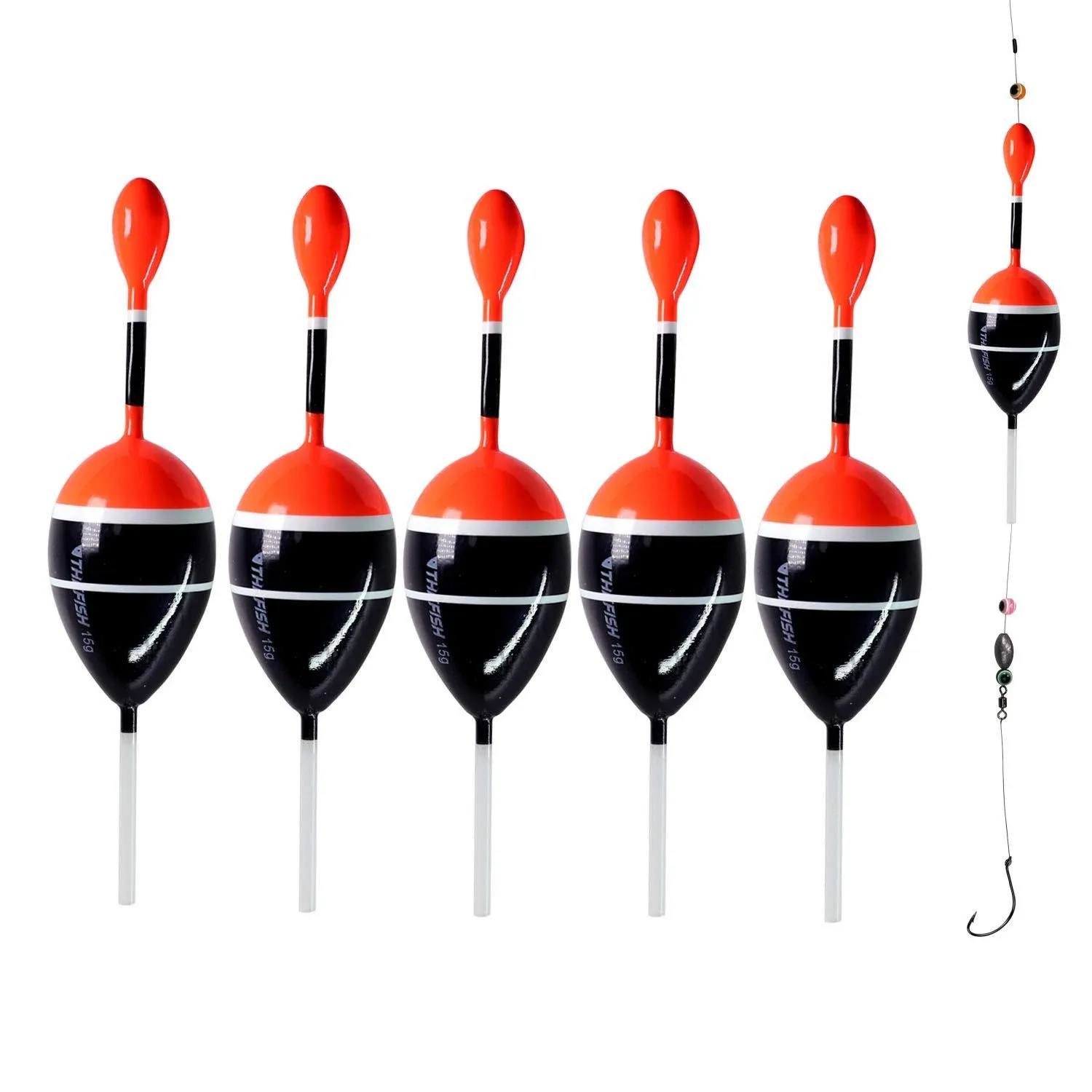 Slide Fishing Floats Bobbers Saltwater Freshwater Slip Bobbers for Crappie Pa...