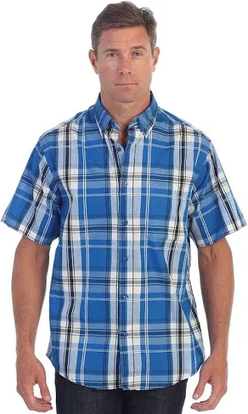 Gioberti Men's Plaid Short Sleeve Shirt