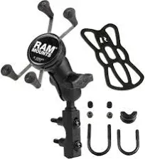 RAM Mounts RAM X-Grip Phone Mount with Motorcycle Brake/Clutch Reservoir Base RAM-B-174-A-UN7U