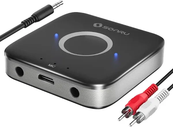 Portable Bluetooth Aux Receiver - Enhance Music Streaming &amp; Calls in Cars &amp; Home