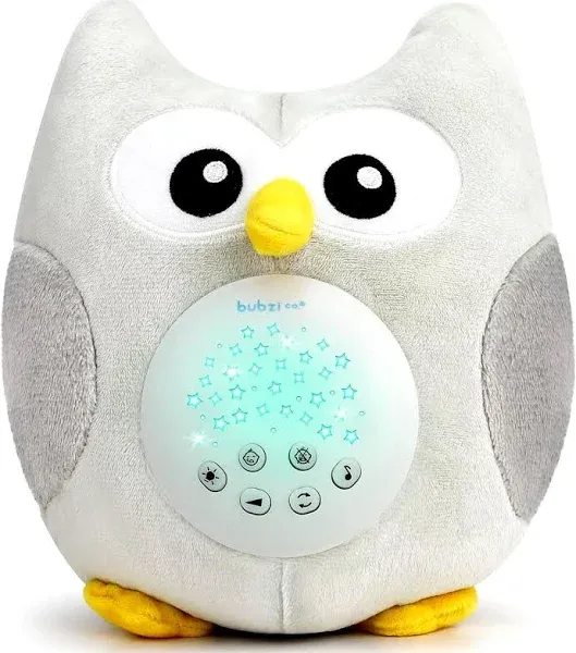 Bubzi Co Baby Soother cry Activated Sensor Toys Owl White Noise Sound