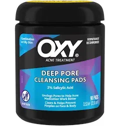 Oxy Deep Pore Acne Facial Cleansing Pads, 90 Pads