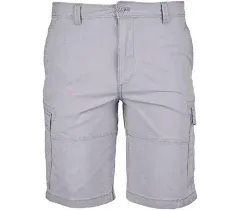 Izod Men&#039;s Soft Wash Ripstop Cargo Shorts Blue NWOT Size 40 Waist