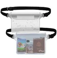 AiRunTech Waterproof Pouch with Waist Strap (2 Pack) | Beach Accessories Best...