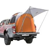 Outsunny Truck Bed Tent for 5'-5.5' Bed, 2-3 Persons with Awning, Orange