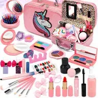 HERAPFANN Kids Washable Makeup Kit for Girl - Kids Makeup Kit Toys for Girls Lit