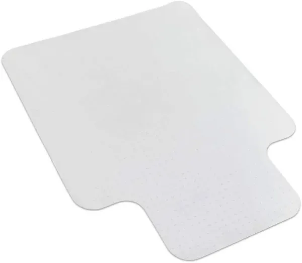 Mount-It! Clear Studded Office Chair Floor Protector (White)