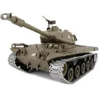 POCO DIVO Walker Bulldog M41A3 US Tank, 1/16 RTR RC Military Vehicle, Heng Long 3839 MS Edition Upgrade Steel Gear Metal Track Sprocket, Airsoft Battle Infrared Combat, Smoke Sound Light Recoil Model