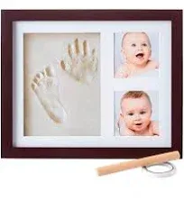 Baby Handprint Kit by Little Hippo Clay Picture Frame Baby Shower Keepsake