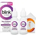 Blink-N-Clean Lens Drops 2 Pack Blink Eye Drops for Contact Lenses 15 ml Tota...