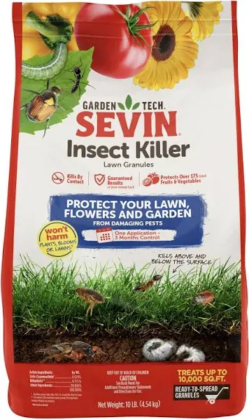 Sevin Insect Killer Lawn Granules-10 lb