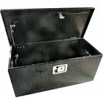 Diamond Plate Black Aluminum Tool Box Large 31&#034;  Universal Fit