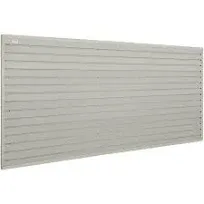 VEVOR Slatwall Panel 8 sqft PVC Slat Wall Panels Garage Wall Organizer Storage System 4 ft x 2ft Garage Wall Panels 48" x 24" Heavy Duty Panels for Retail Store, Garage Wall, and Craft Storage, 2pcs