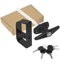 Shed Door Latch T-Handle Lock Kit with 5 KeysBTEOBFY 4-1/2 Stem Storage Barn