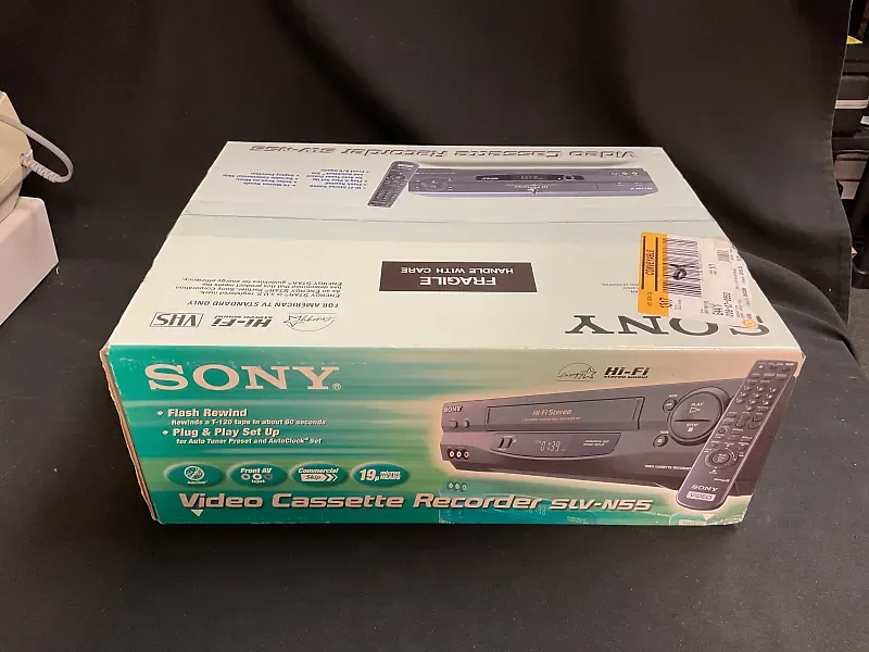 Sony SLV-N55 VCR VHS CASSETTE TAPE PLAYER/RECORDE<wbr/>R HIFI STEREO, NO REMOTE