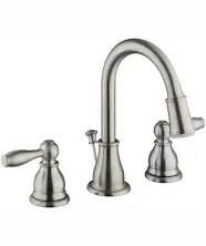 Glacier Bay Mandouri 8in 2-Handle LED High-Arc Bathroom Faucet in Brushed Nickel