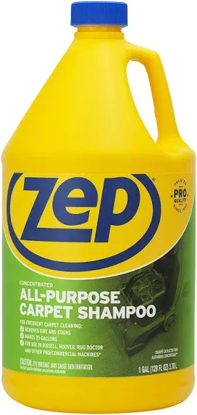 Zep All-Purpose Carpet Shampoo Concentrate Cleaner - 1 Gallon - ZUCEC128 - Professional Formula Removes Dirt and Stains & ZUSPOT19 Instant Spot and Stain Remover, 19 oz