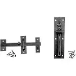 Renovators Supply Door Lock Latch Black Iron Norfolk Thumb Door Latch Lock