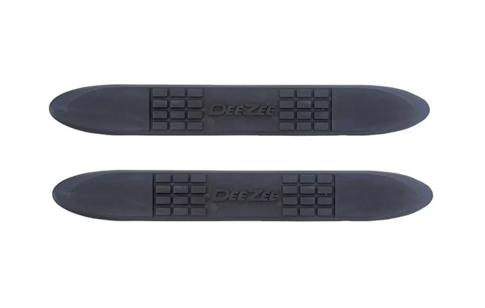 Dee Zee DZ3INCHECKS Replacement 3&#034; Round Bar Step Pad w/ Clip Plastic Black 2pk