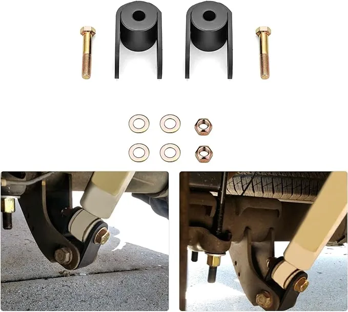 Rear Shock Extension Kit Suspension Extender for 2&#034; to 3&#034; Lift Bock Compatible w