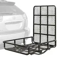 Elevate Outdoor UCC500 500 lb. Capacity Hitch-Mounted Steel Cargo Carrier with Ramp