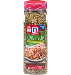 McCormick Gourmet Bruschetta seasoning mix, sweet basil &amp; oregano, 19-oz., plast