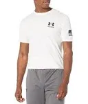 "Under Armour Men's Freedom Flag Camo Short Sleeve Casual Shirt - White - L"