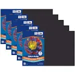 Tru-Ray Construction Paper, Black, 12 in x 18 in, 50 Sheets per Pack, 5 Packs | PAC103061-5