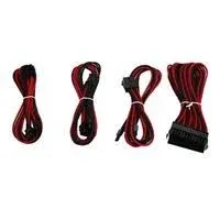 Premium Sleeved PSU Cable Extension Kit – Red/Black