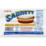 Sabrett Frankfurters, Beef, Skinless, Bun Size - 14 oz