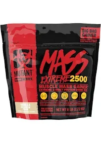 PVL Mutant Mass XXXTreme 2500 Xtreme Weight Gainer 3 sizes Must See Gym