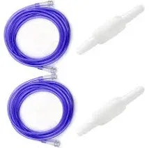 ResOne 2pk 25Ft Purple Oxygen Supply Tubing with Swivel Connectors