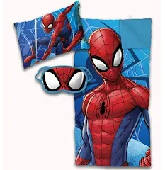 Jay Franco & Sons Marvel Spiderman 3 Piece Sleepover Set