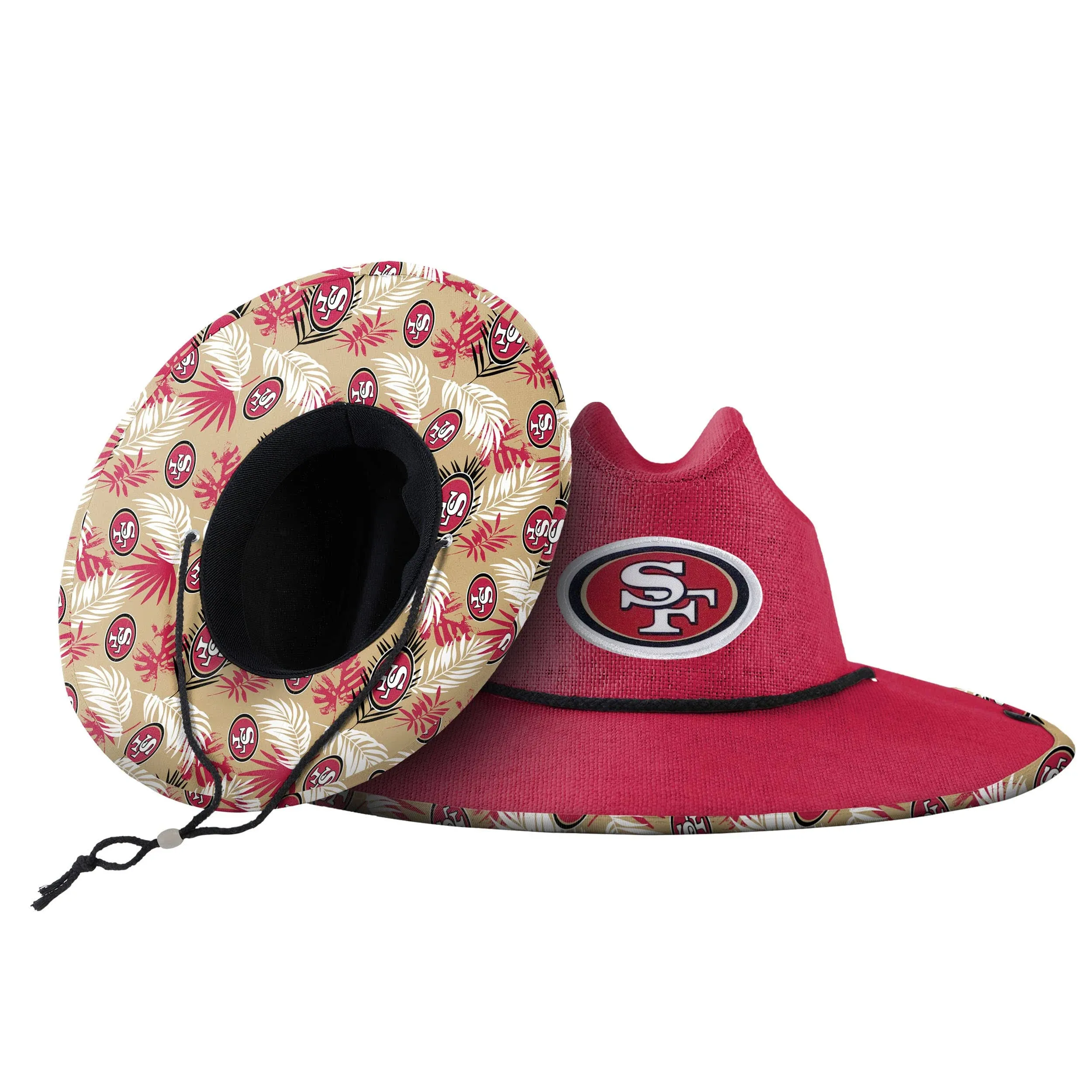 FOCO San Francisco 49ers NFL Team Color Straw Hat