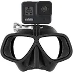 OctoMask Black Freediver Gopro Mask, Black Skirt