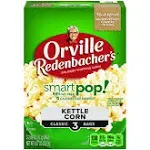 Orville Redenbacher's SmartPop! Kettle Korn Popcorn, Classic Bag, 3-Count