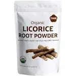 Organic Licorice Root Powder (Mulethi), Glycyrrhiza glabra, Natural Expectorant, Soothes Sore Throat, for Making Candies and Baking, Resealable Pouch of 4 oz/113 Grams