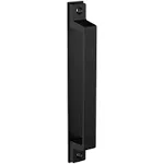 National Hardware N166-022 Modern Gate Pull, 9-13/16 in L Handle, Steel, Black