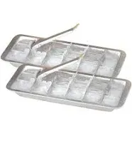 Fox Valley Traders Aluminum Ice Cube Tray Set of 2