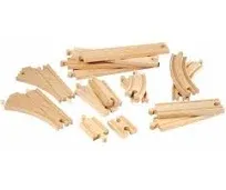 Wooden 33402 Train Track Lot Railway Set Thomas Train Brio Accessories16-<wbr/>Piece