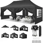 10&#039;X20&#039; Pop Up Canopy Gazebo Tent 6Side Heavy Duty Waterproof Wedding Party Tent