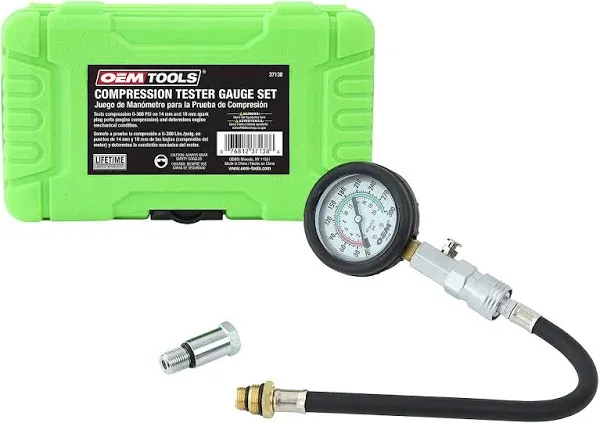 OEMTOOLS Compression Tester Gauge Set