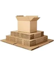 Basics Moving Boxes - Medium, 18 inch x 14 inch x 12 inch, 10-Pack