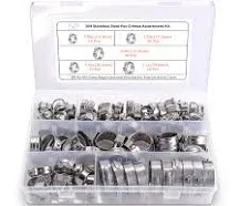 Cvs Pex Clamp Assortment Kit 85 Pieces Stainless Steel Pex Fittings Crimp Rings 